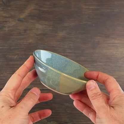 Small Coastal Blue & Pale Green Bowl