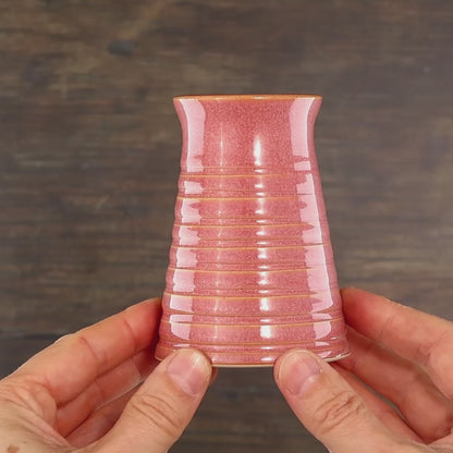 Coral Bud Vase - Ribbed