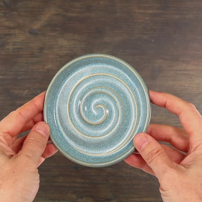Coastal Blue Spiral Soap Dish