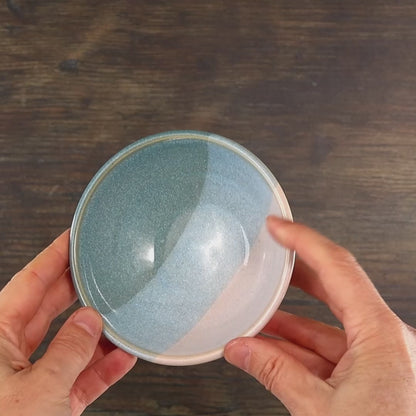 Small Coastal Blue & White Bowl