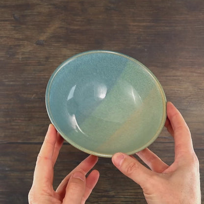 Medium Coastal Blue & Pale Green Bowl