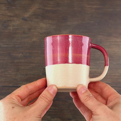 Crimson & Sand Mug – Two-Tone