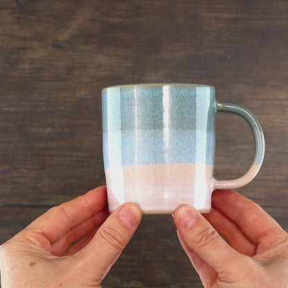 Coastal Blue & White Mug – Two-Tone