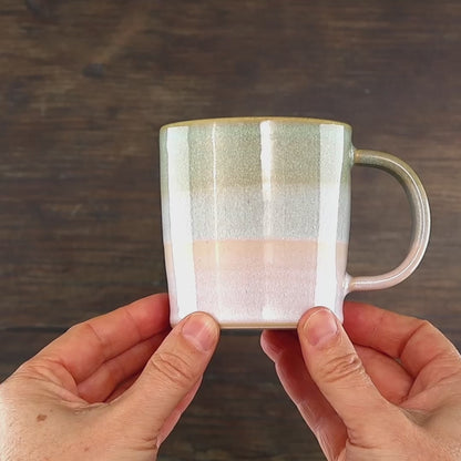 Pale Green & White Mug – Two-Tone